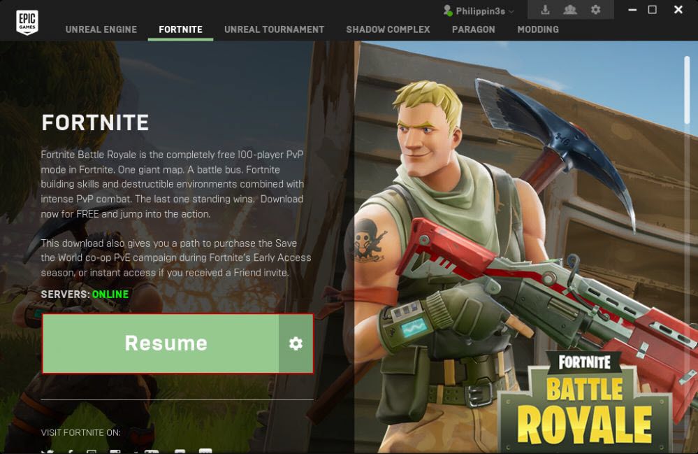 How to install “Fornite” game by Epic Games on ccboot ... - 999 x 649 jpeg 101kB