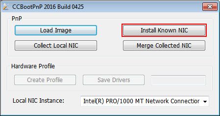 Install Known NIC