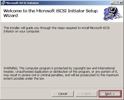 Microsoft ISCSI Initiator