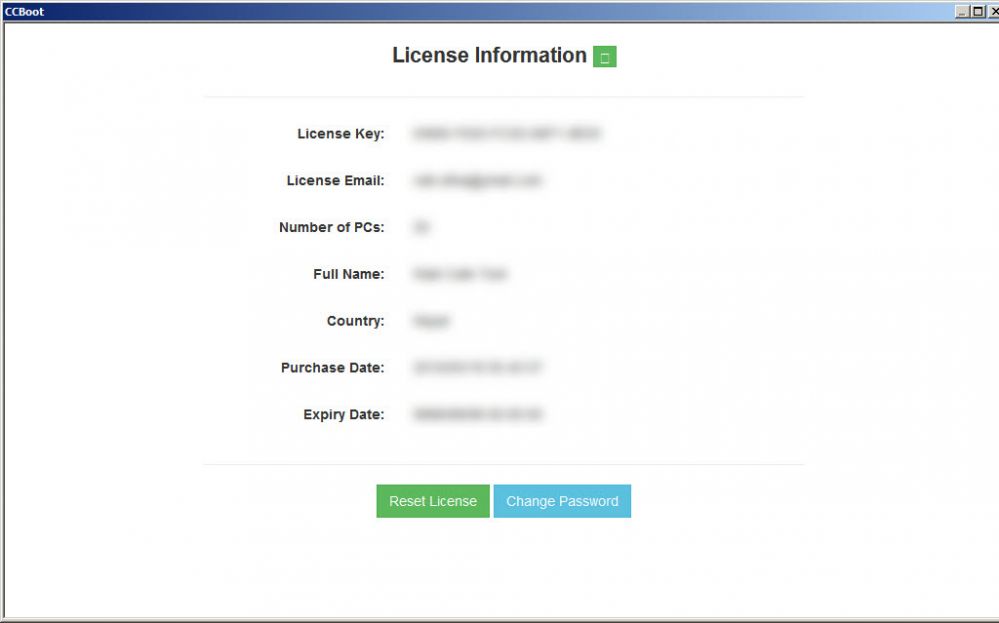 License Info