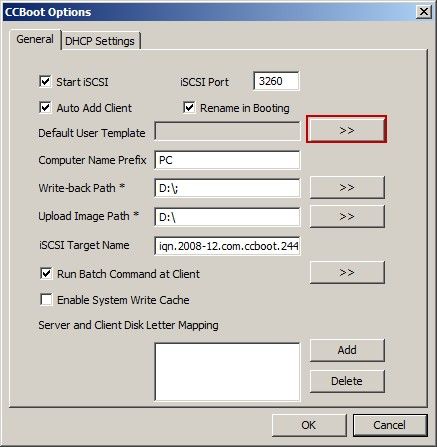 CCBoot used as a virtual disk