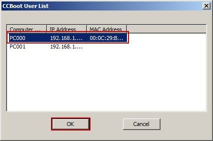 CCBoot used as a virtual disk