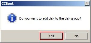 CCBoot used as a virtual disk