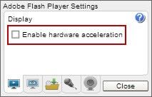 Enable Hardware Acceleration