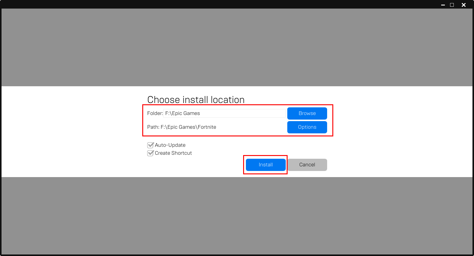 CCBoot Cloud wiki - Install Epic Games Launcher on game disk