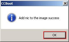 Add NIC to Image Success