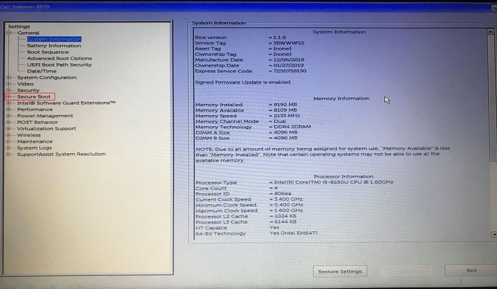 Secure-boot-bios
