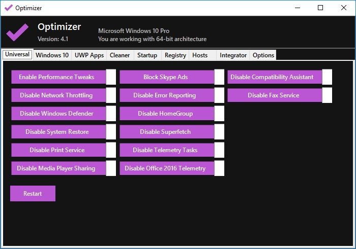 Performance optimization