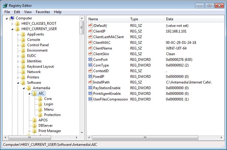 Registry Editor