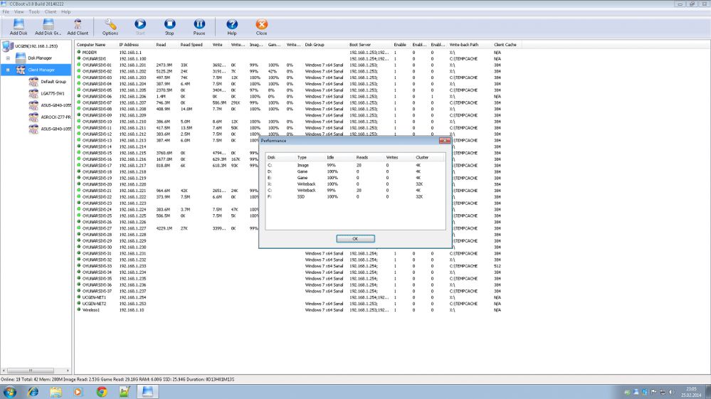 CCBoot Main Interface