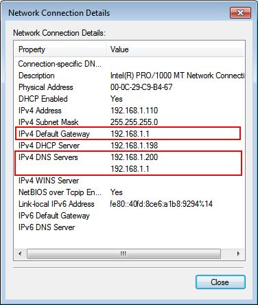 Client Gateway check