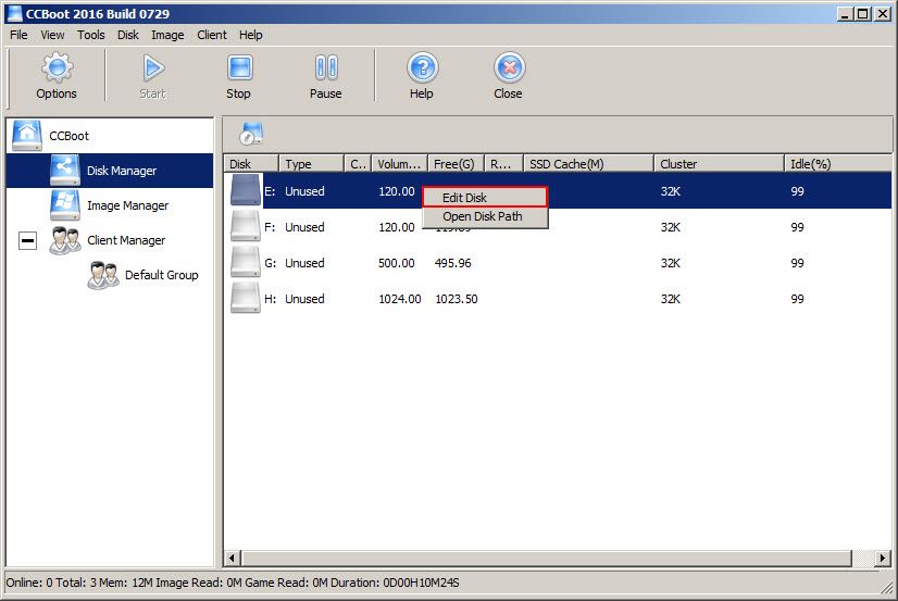 Disk choose