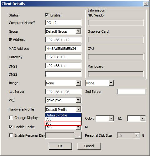 New hardware profile 15