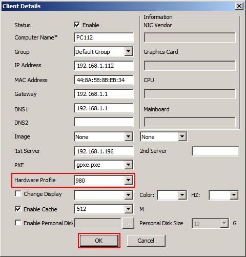 New hardware profile 16