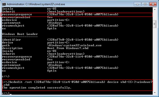 Bcdedit Set