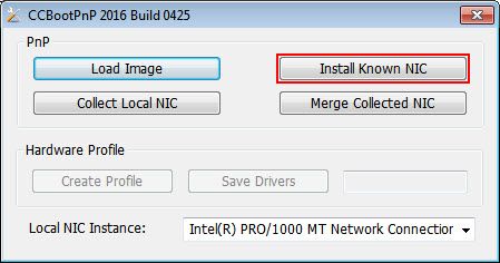 Install Known NIC