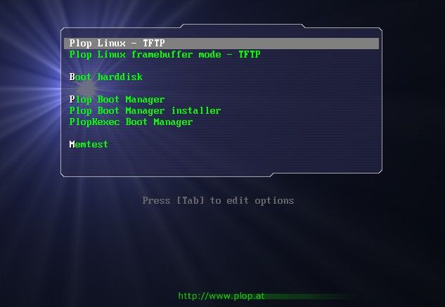 Plop Linux with CCBoot