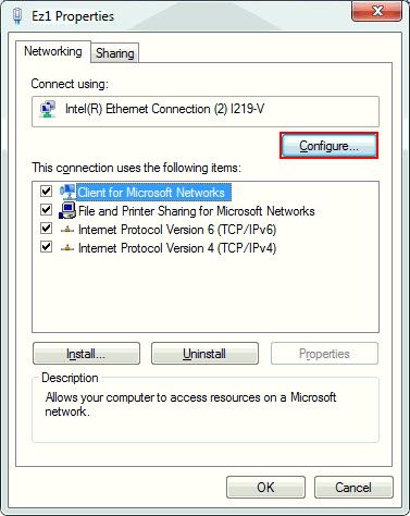 Configure NIC