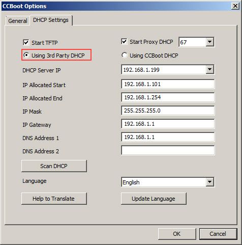 Using 3rd party DHCP