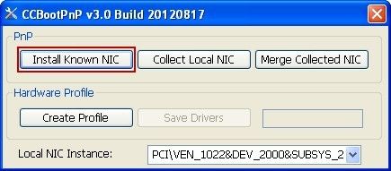 Install Known NIC