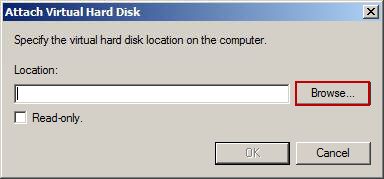 Attach Virtual Hard Disk