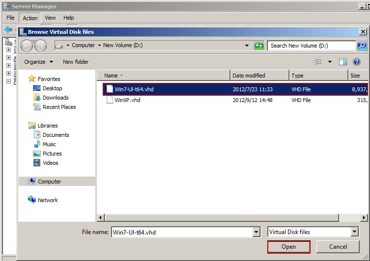 Browse Virtual Disk Files