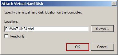 Attach Virtual Hard Disk