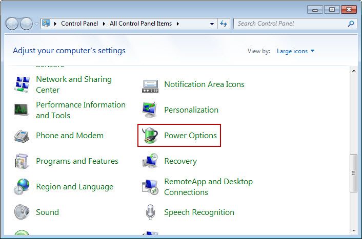 Client Power Setting