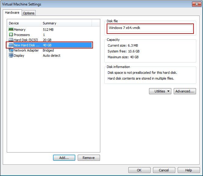 Using VMware to Create Boot Image