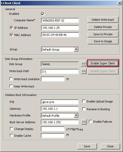 Enable Super Client