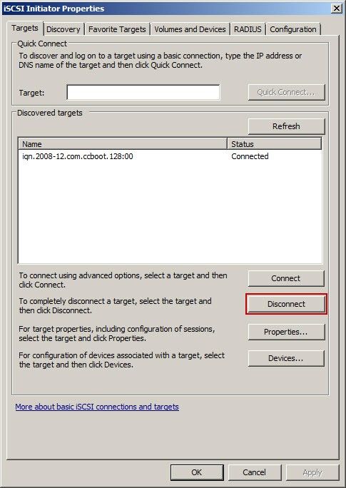 ISCSI Initiator Properties