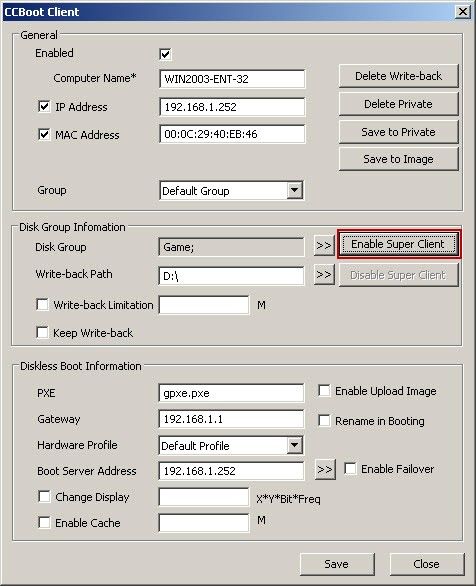 Enable Super Client