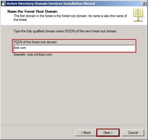 Name the Forest Root Domian