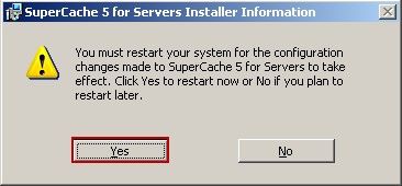 SuperCache 5 for Servers Installer Information