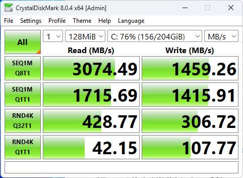 Windows 2025 NVME performance