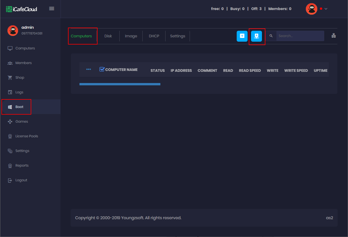 Auto scan client computers