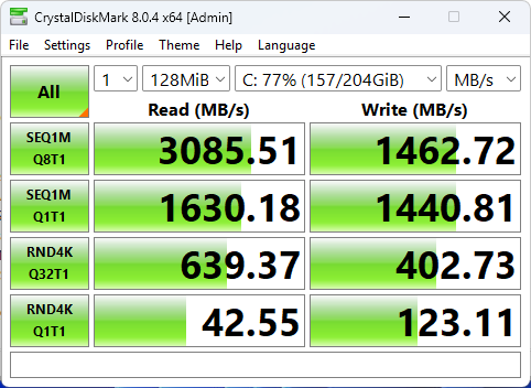 Windows 2025 NVME performance