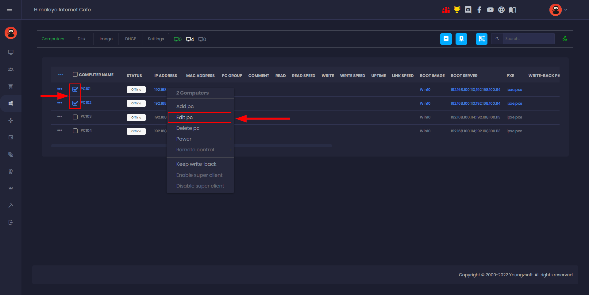 Single server multi NICs load balance