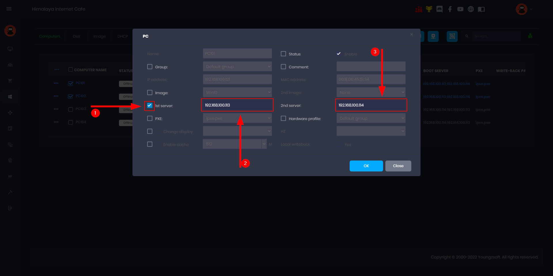 Single server multi NICs load balance