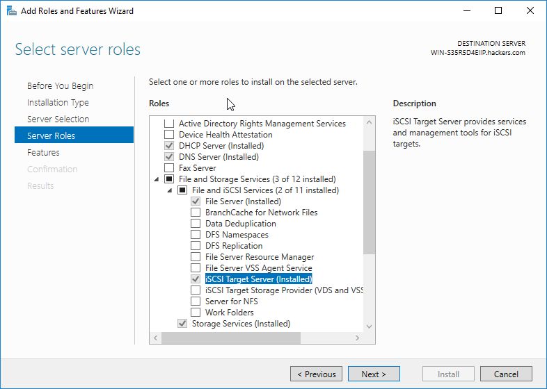 Conflict with Windows Server iSCSI target