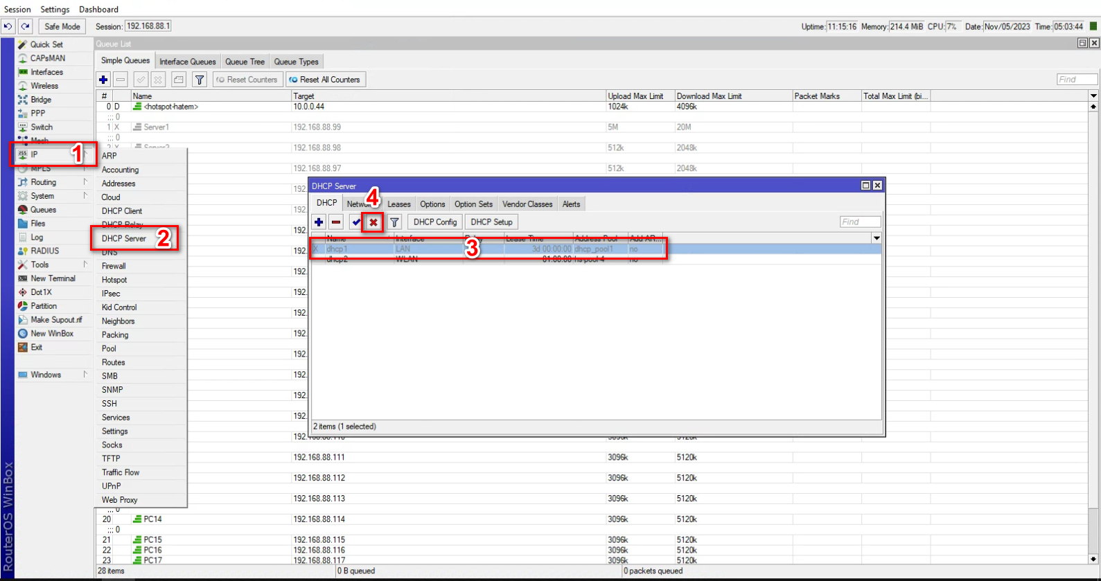 Disable DHCP on Lan