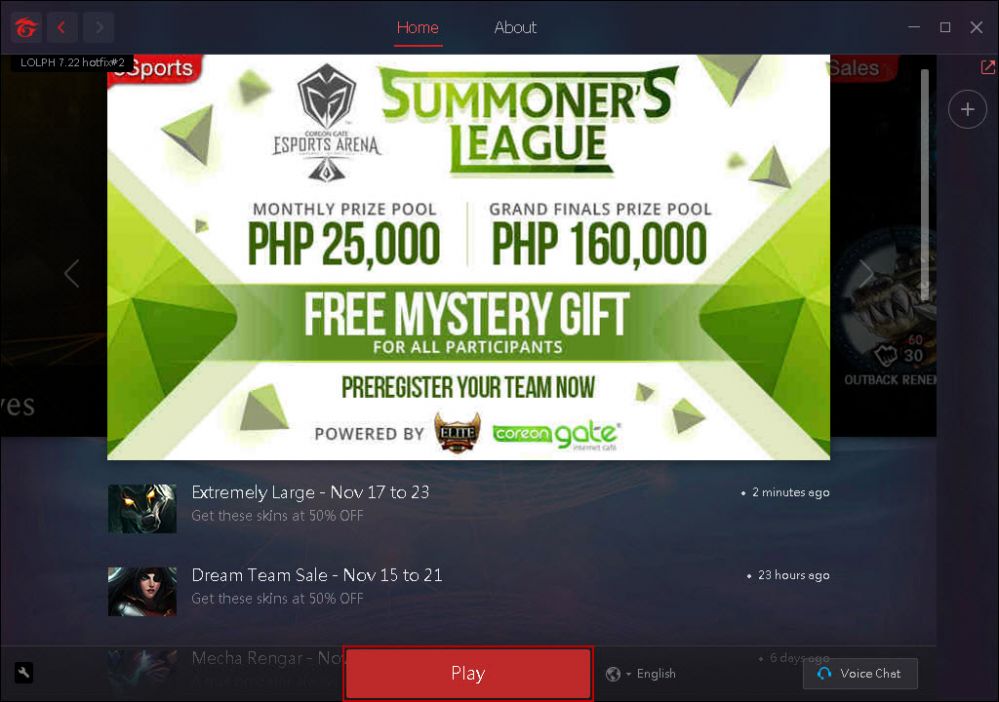 Fix garena client showing install in client PC