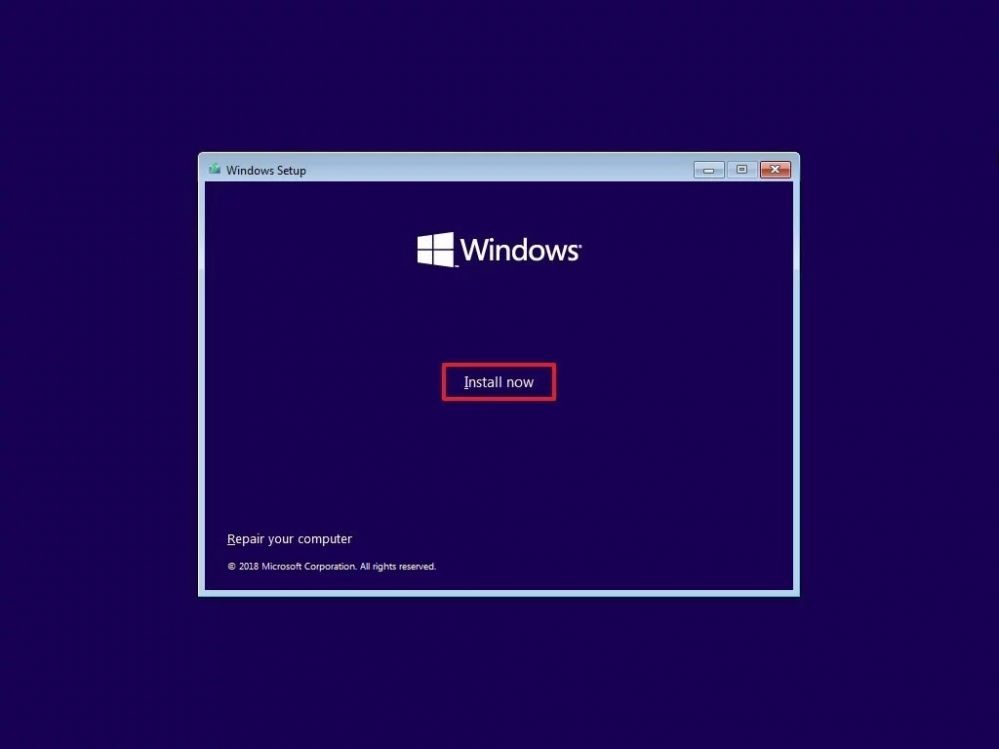 Install clean image