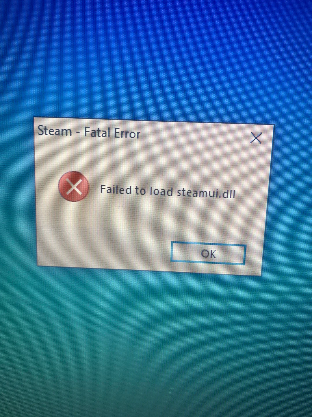 Steamui.dll error