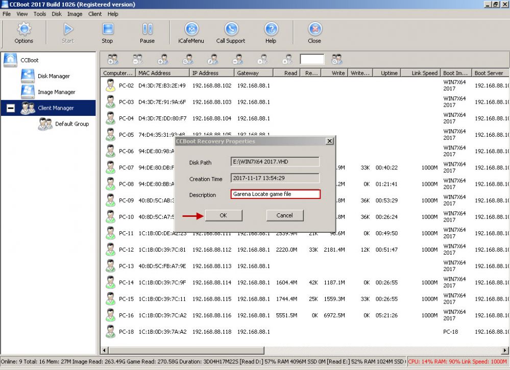 Fix garena client showing install in client PC