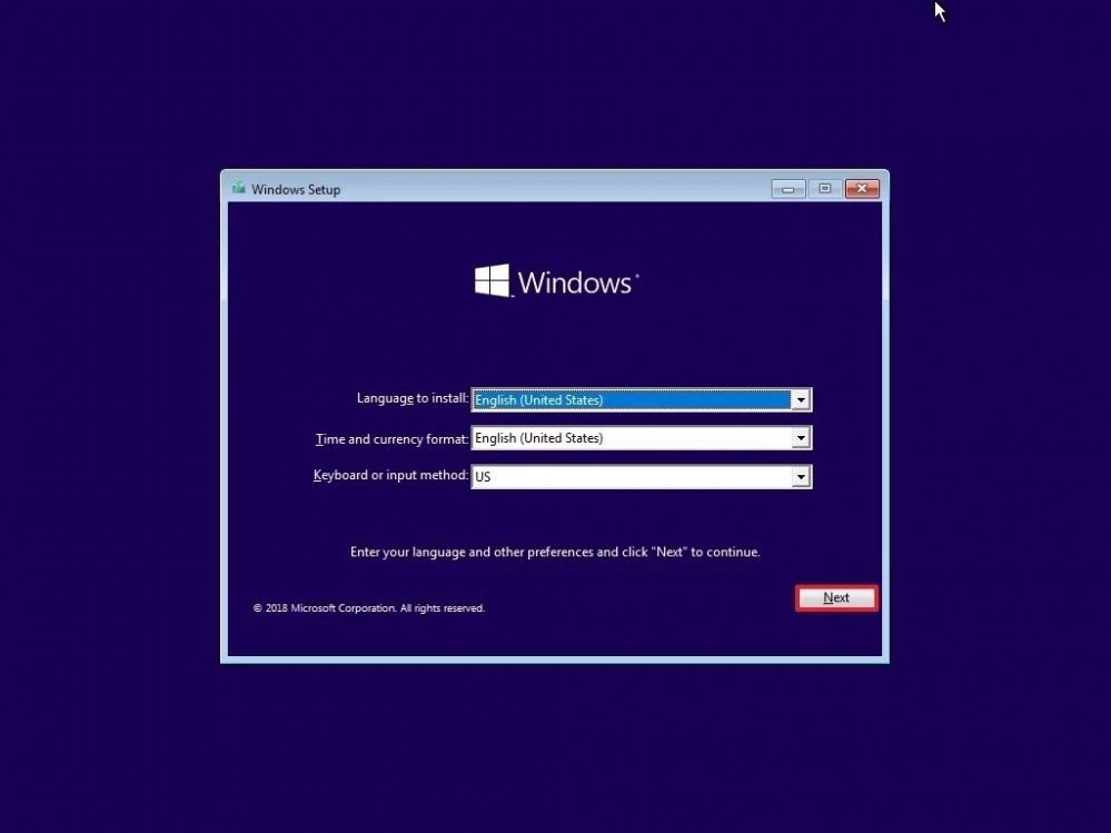 Install clean image