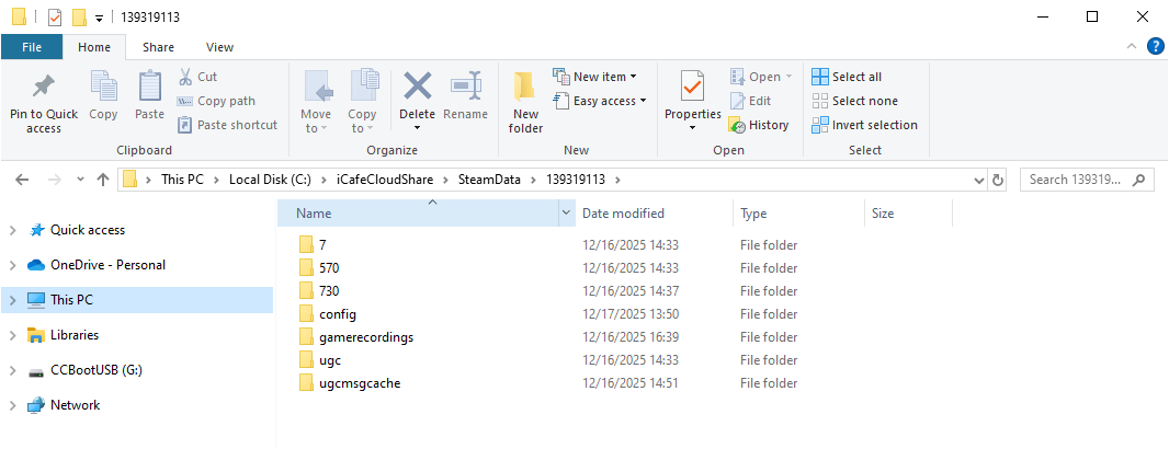 Steam userdata shared