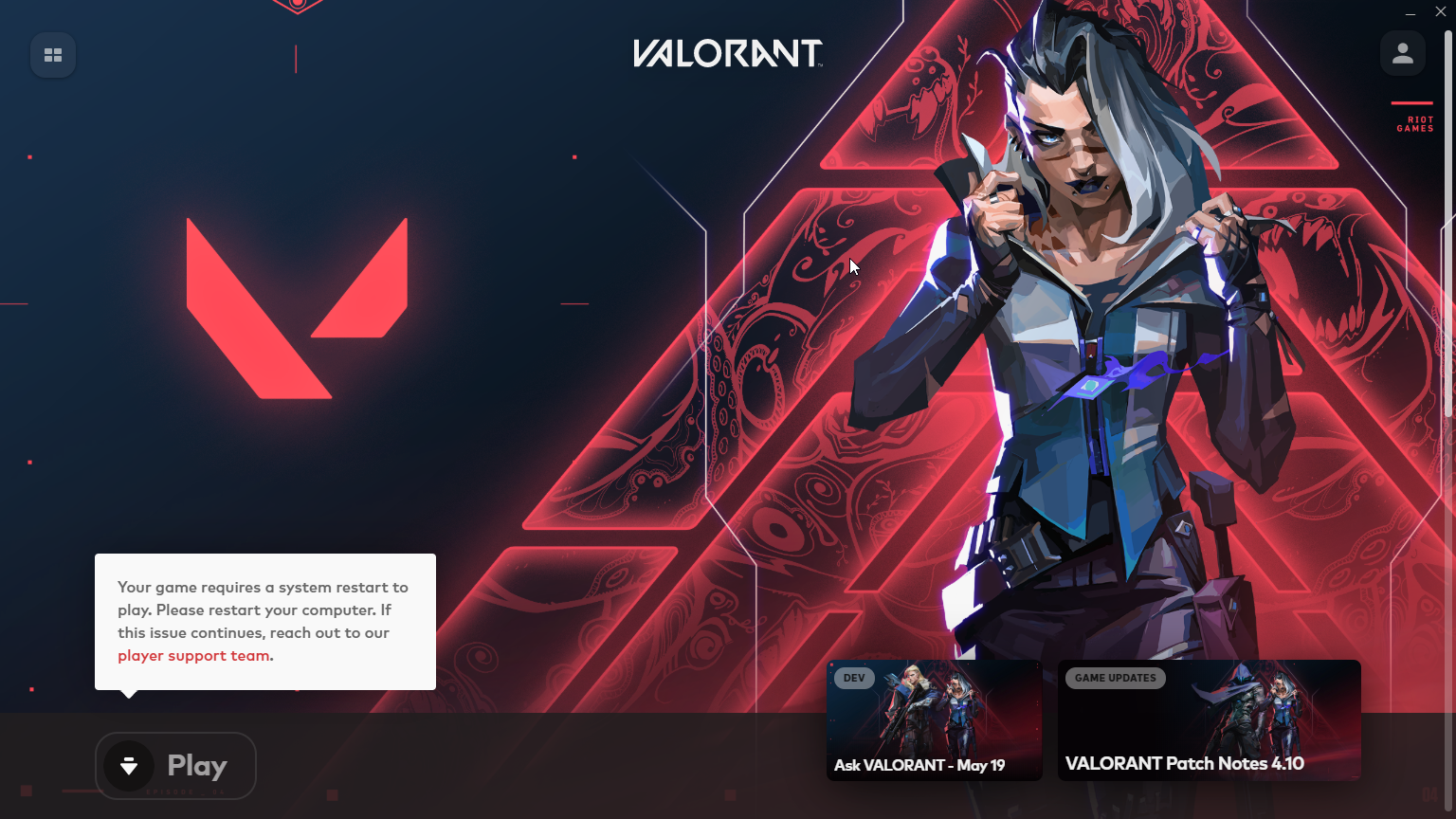 Fix for Valorant