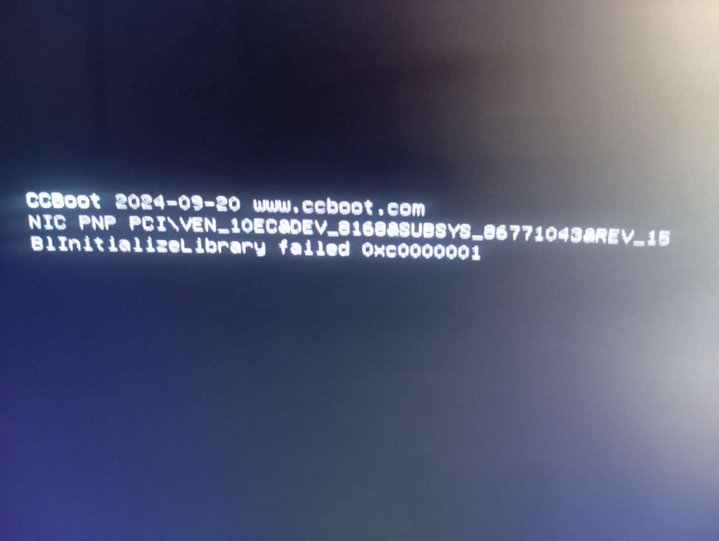 B1initialize library failed