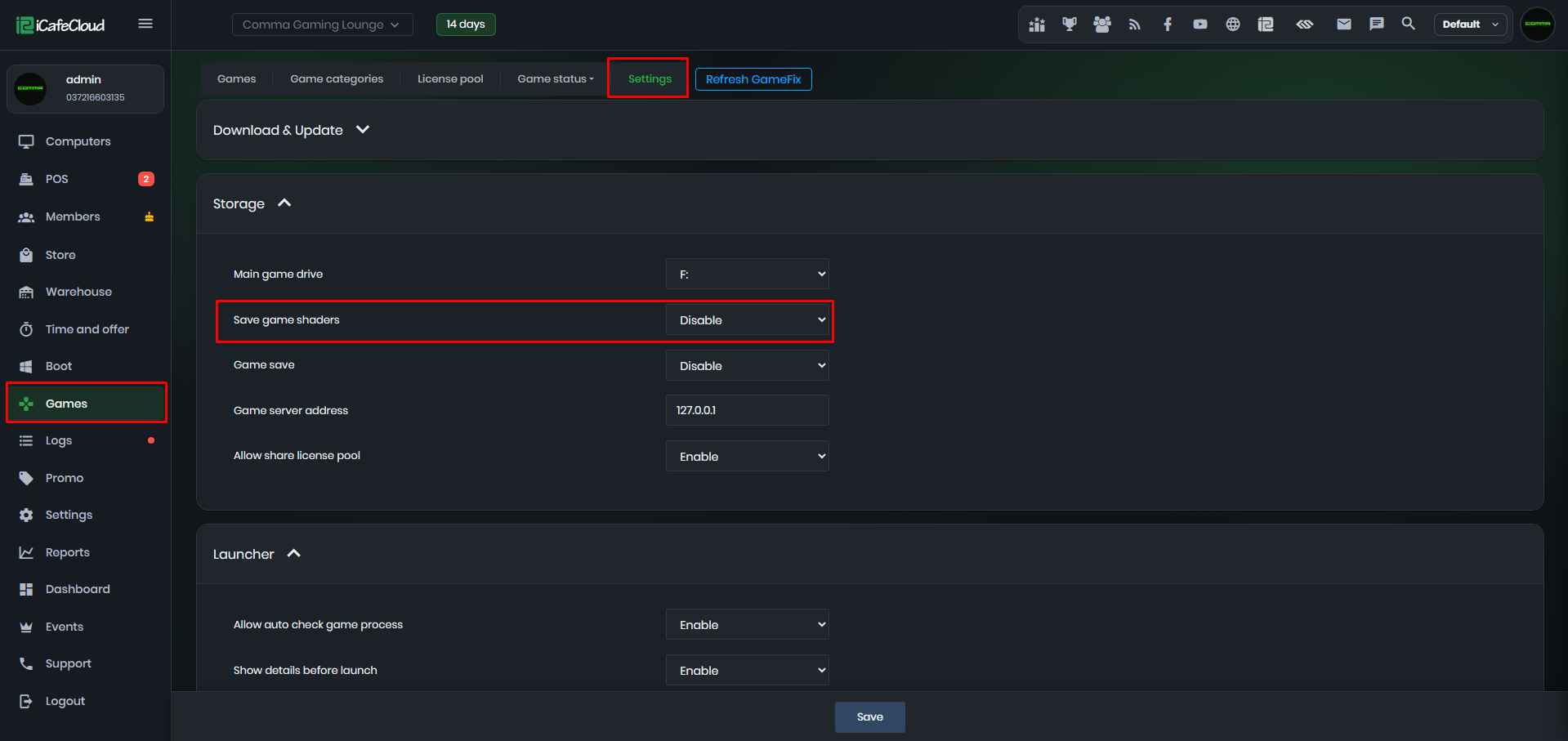 Disable Nvidia cache saving
